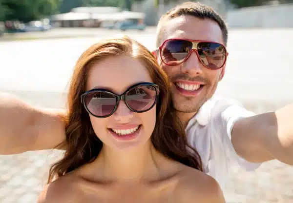 Orthodontist West Oak Lane, PA man-and-woman-taking-a-selfie
