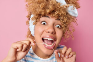 brush or floss first